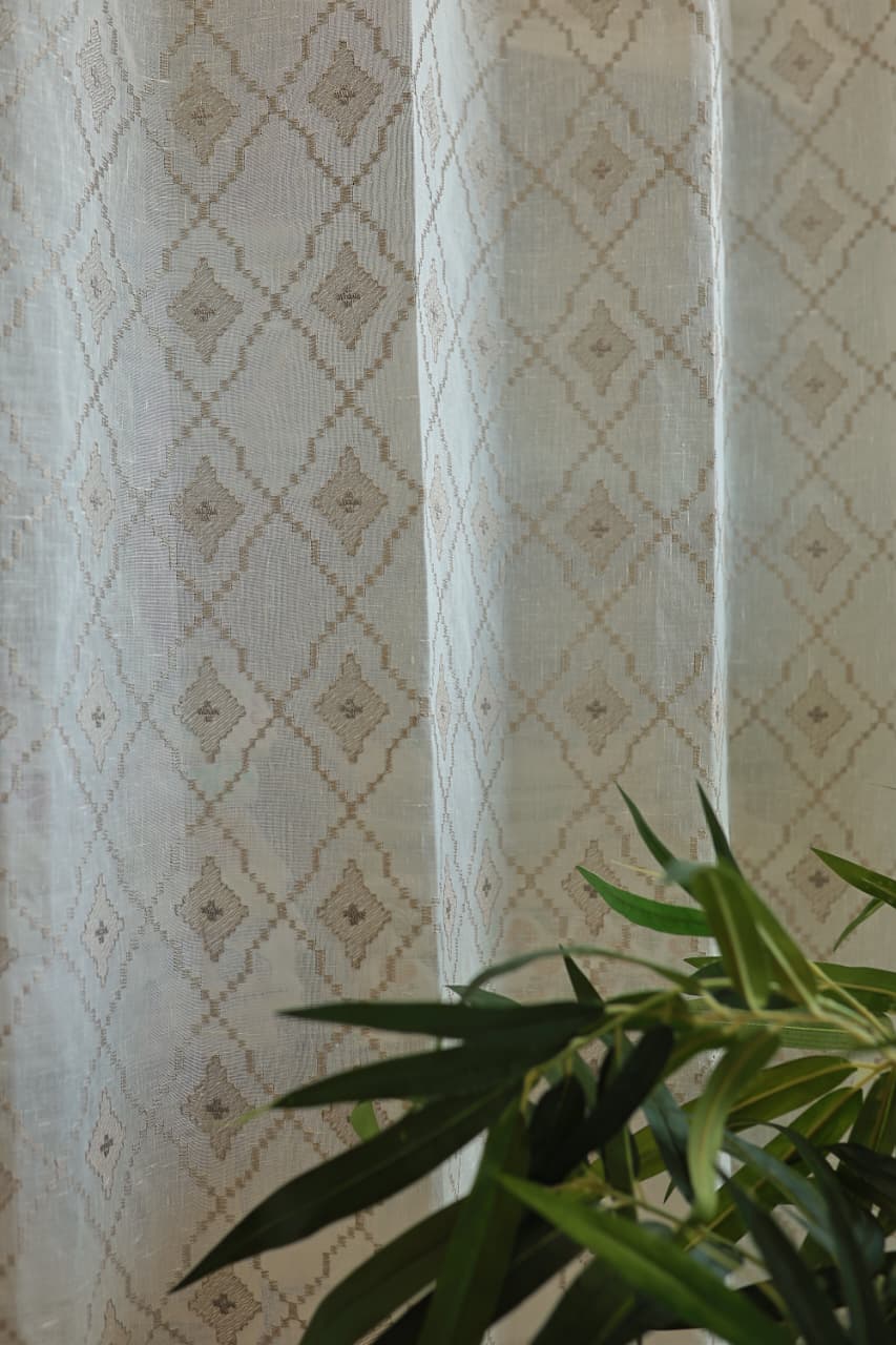 Curtains -Premium embroidered sheer curtain