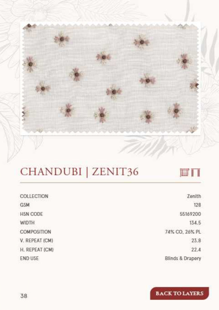 Curtains-Premium Embroidery sheer curtains chandubi