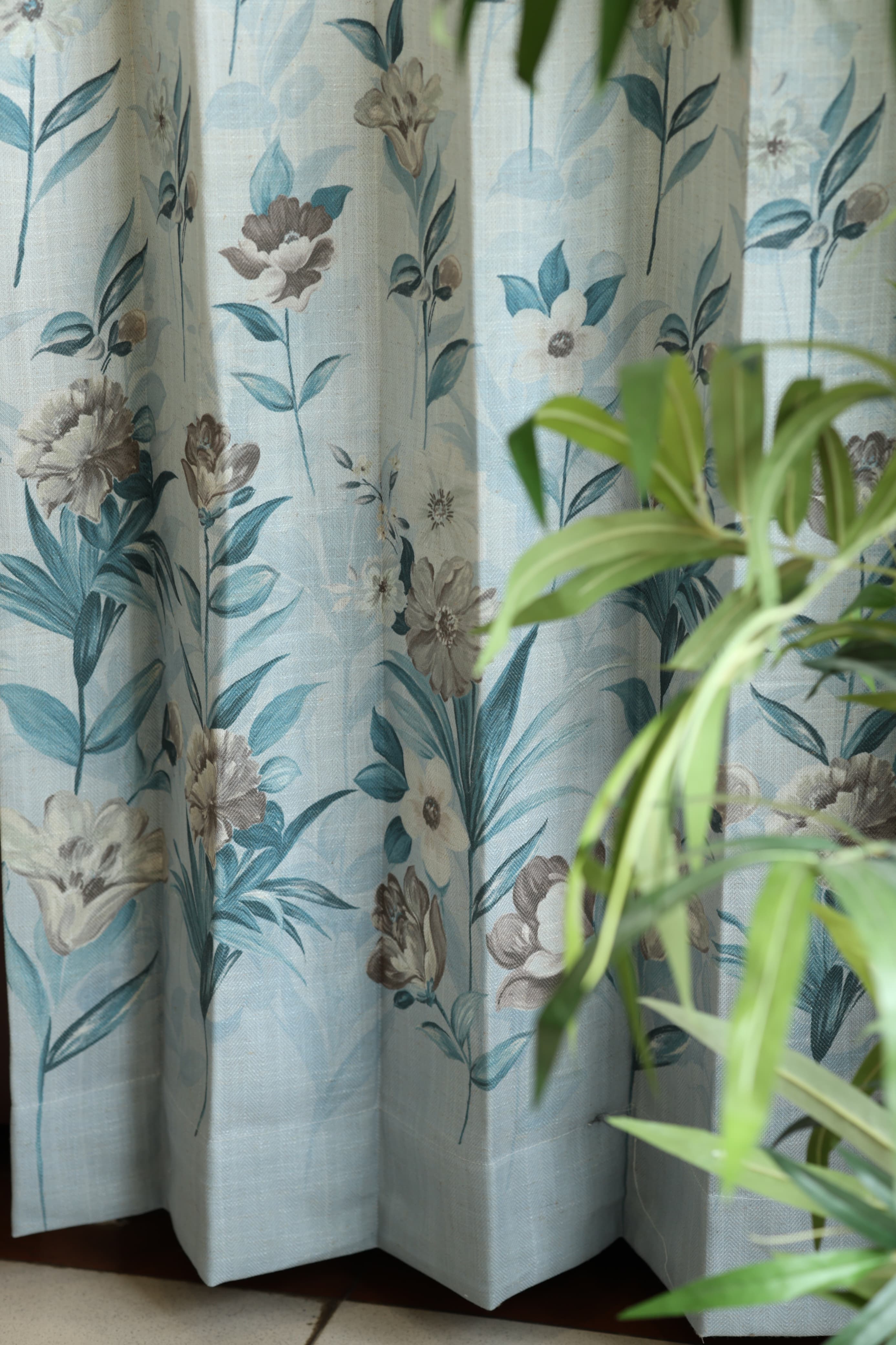 Curtains English floral printed curtains (sheer and opaque) prebooking