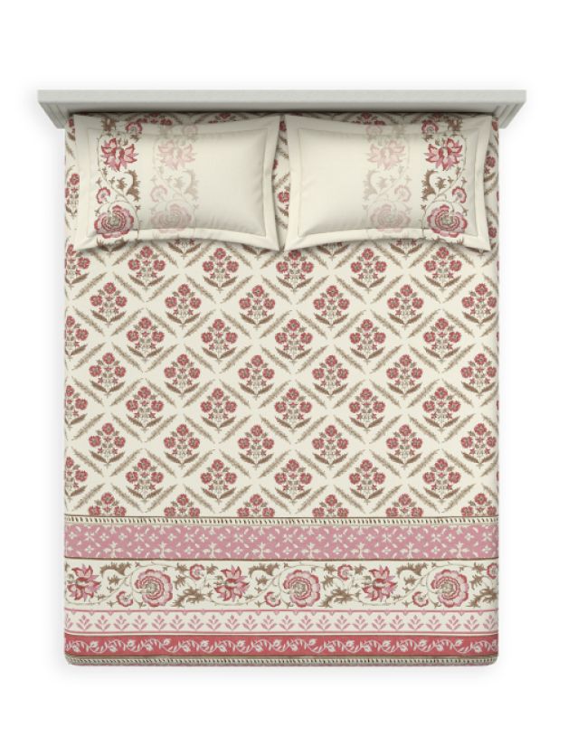 Bedsheets - Queen premium soft cotton bedsheet Digital print DD (mem)