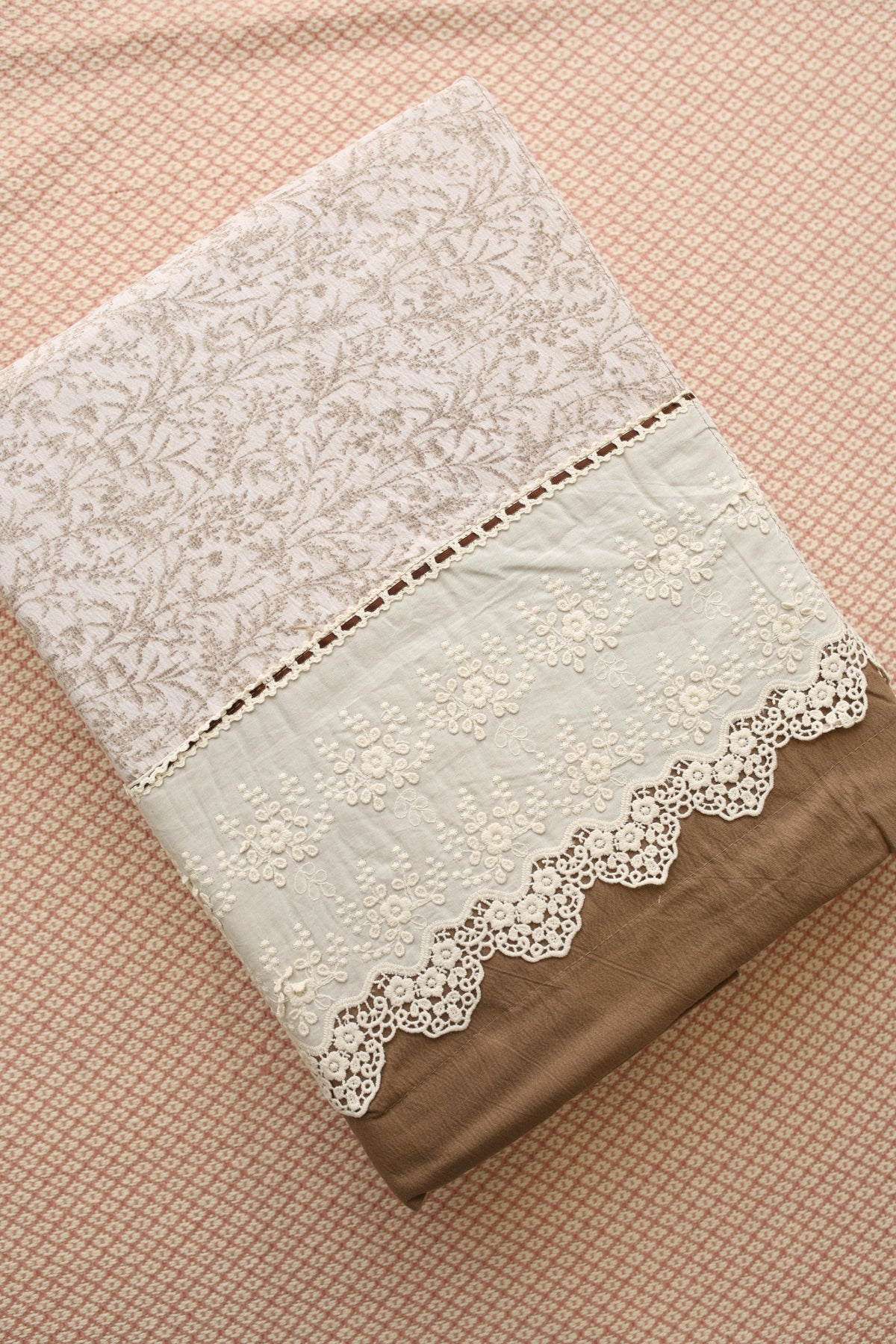 Bedsheets - Premium King soft cotton lace bedsheets majestic