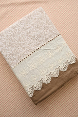 Bedsheets - Premium King soft cotton lace bedsheets majestic