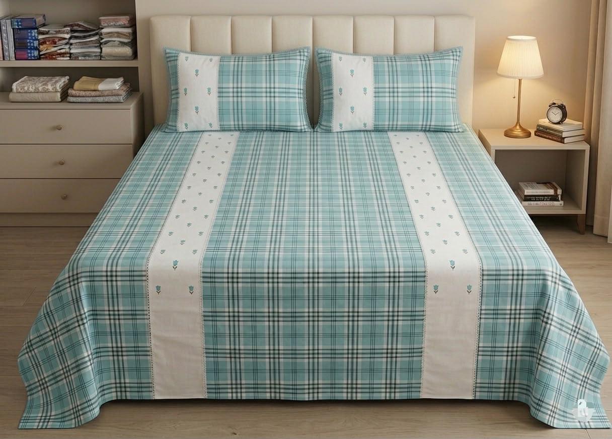 Bedsheets - Machine Embroidery  bedsheets
