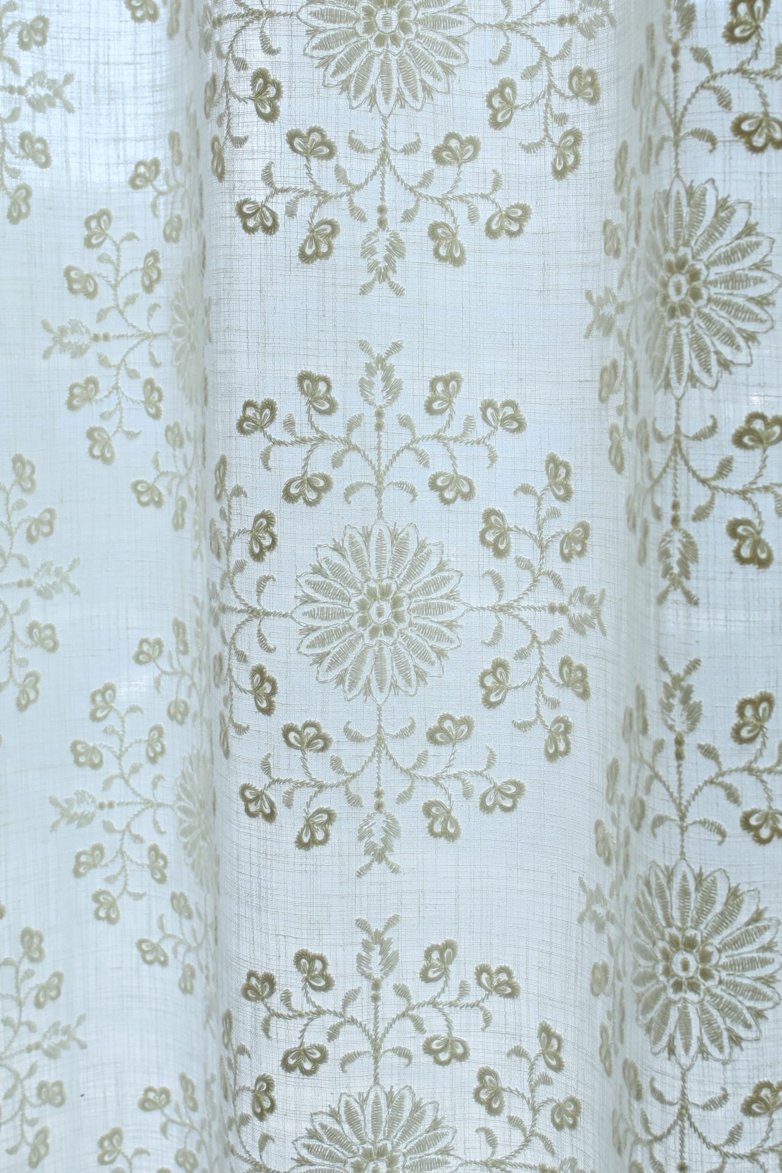 Curtains - Premium embroidery designer curtains semi Transparent/sheer vedic prebooking