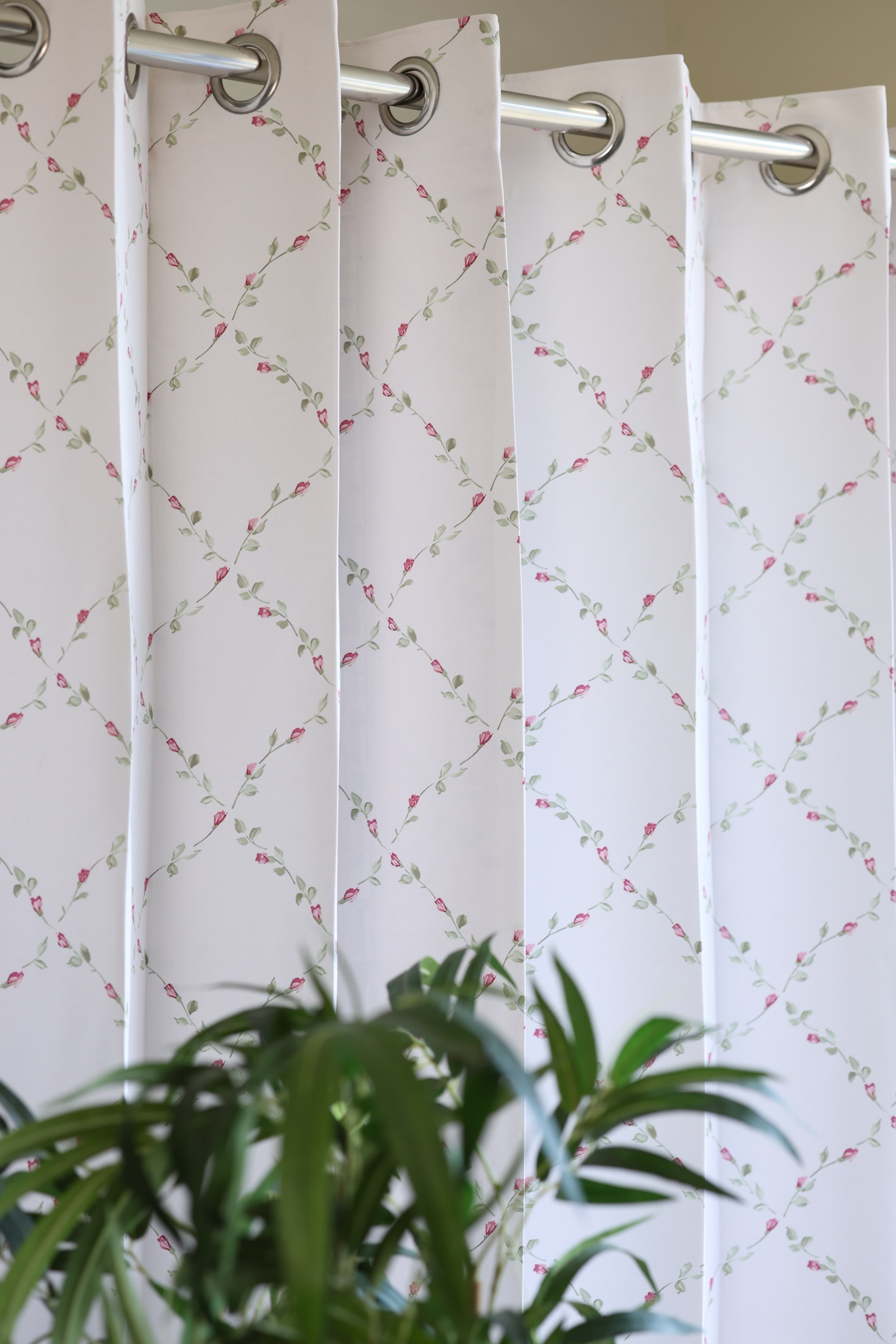 E2 Curtains - English Floral series opaque curtains