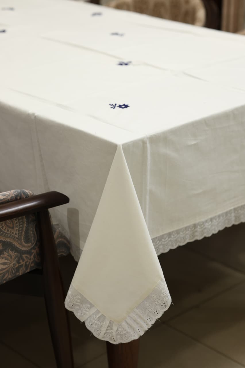 Onam Embroidery table cloth -6 seater
