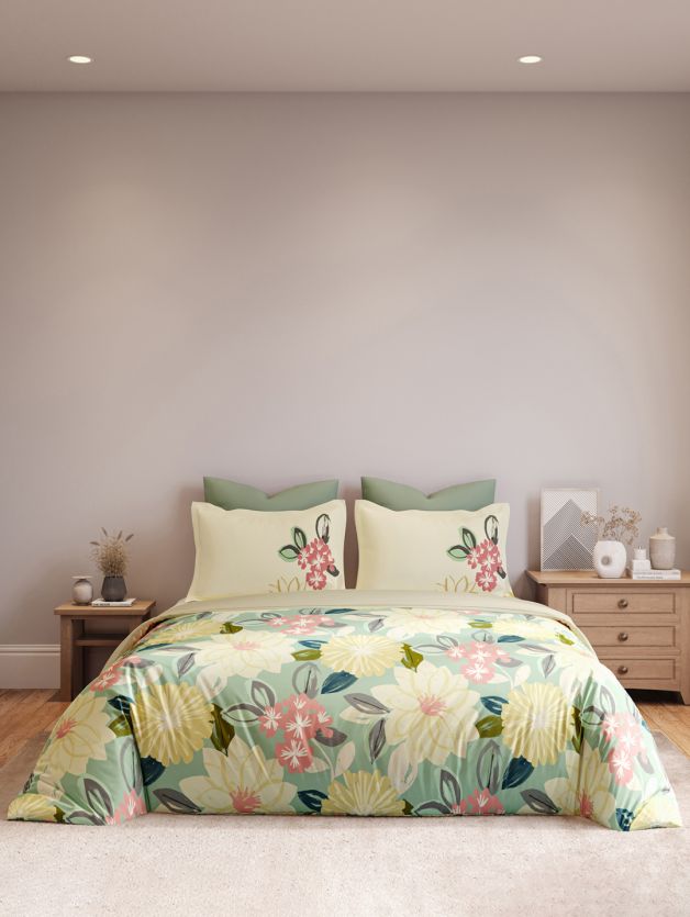 Bedsheets - Queen premium soft cotton bedsheet Digital print DD clearance sale(prim)