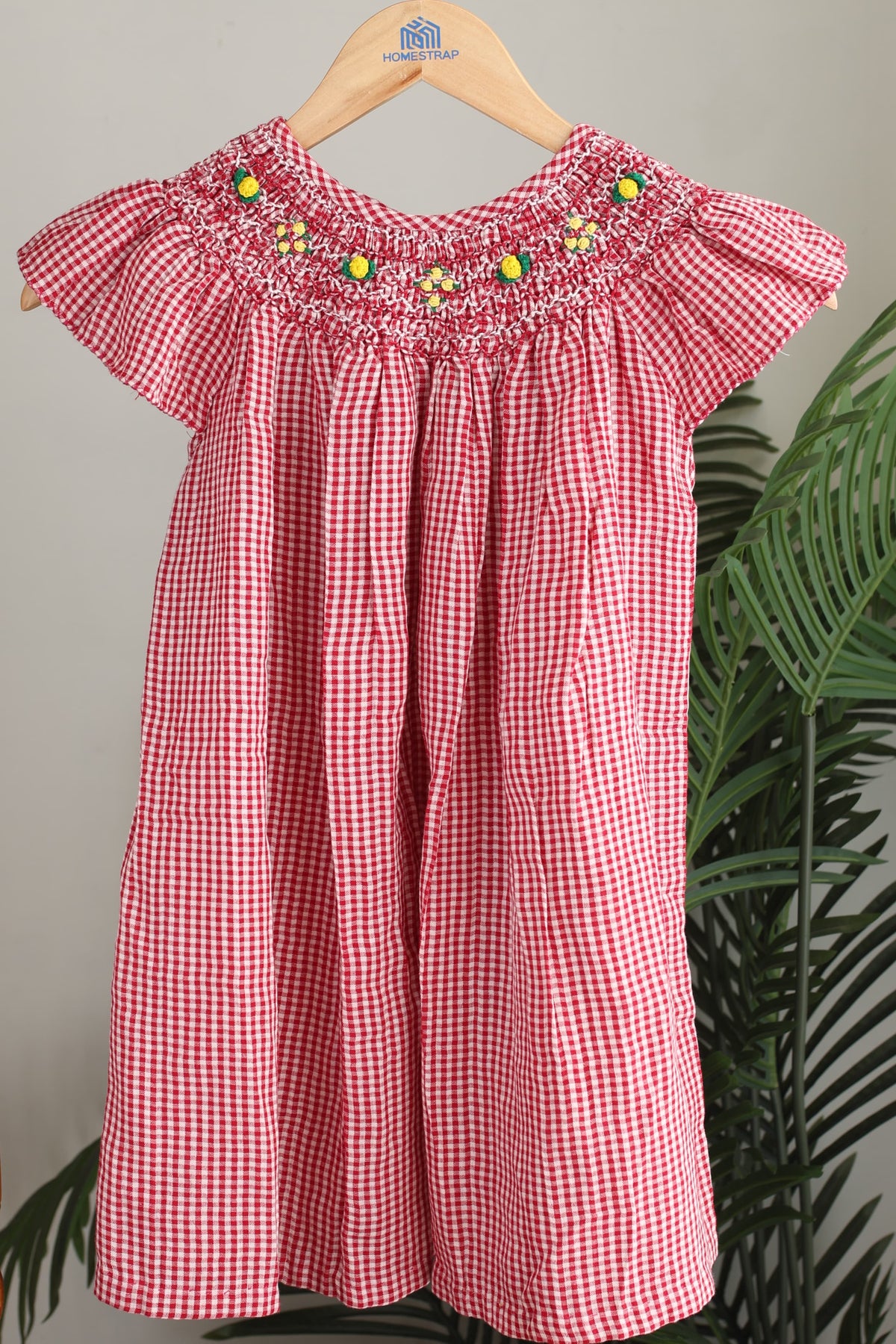 Kids smocked dress 4-5 years - Xmas edition