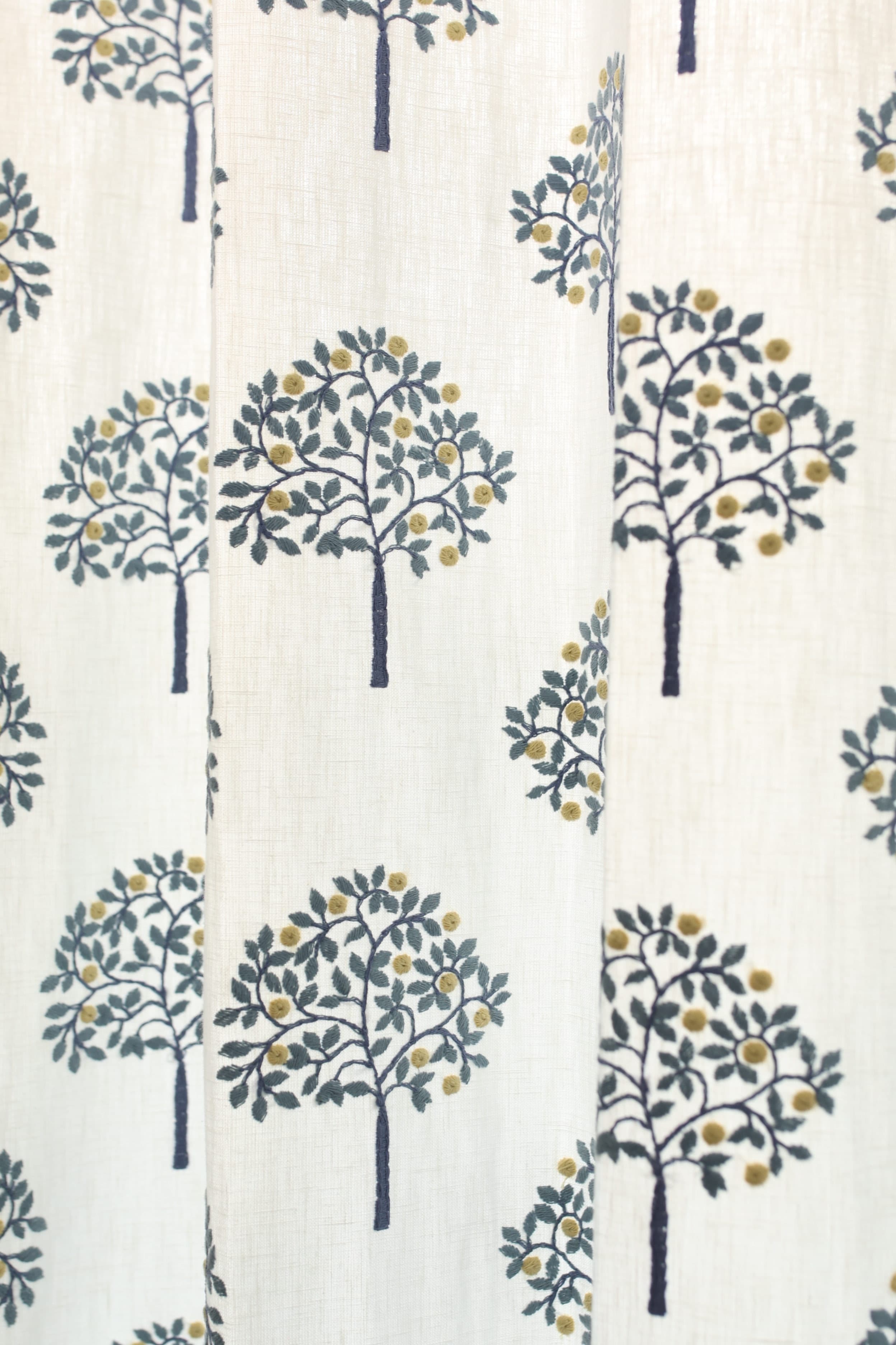 Curtains - Premium embroidery curtains opaque blue edition prebooking