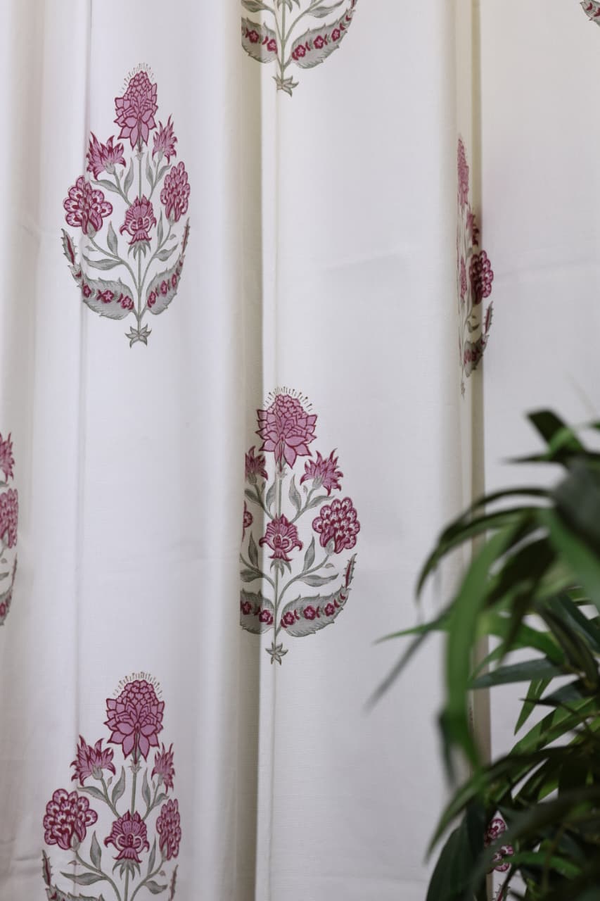 Curtains - Handblock printed curtains Diwali sale