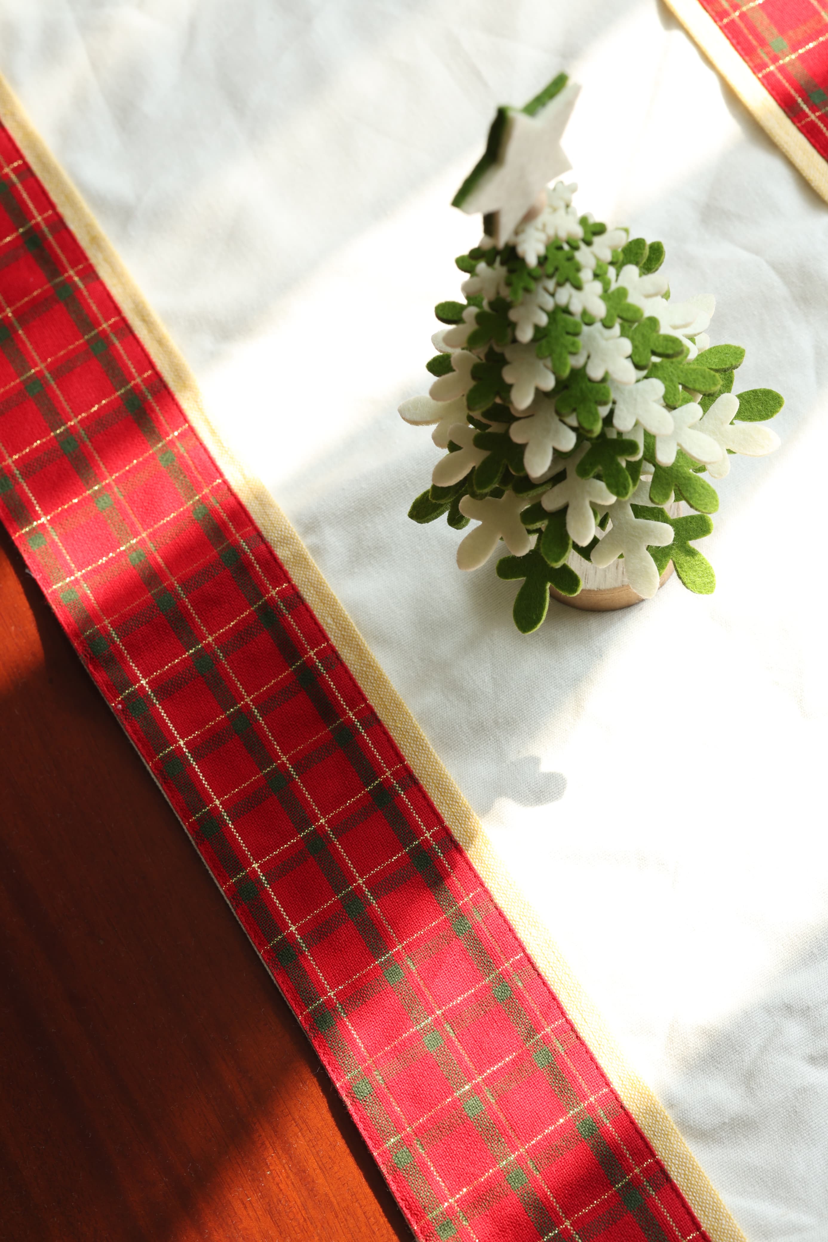 Christmas Embroidered Table Runner