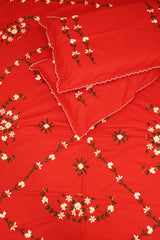 Bedsheets:Queen premium hand embroidered bedsheets HEQ
