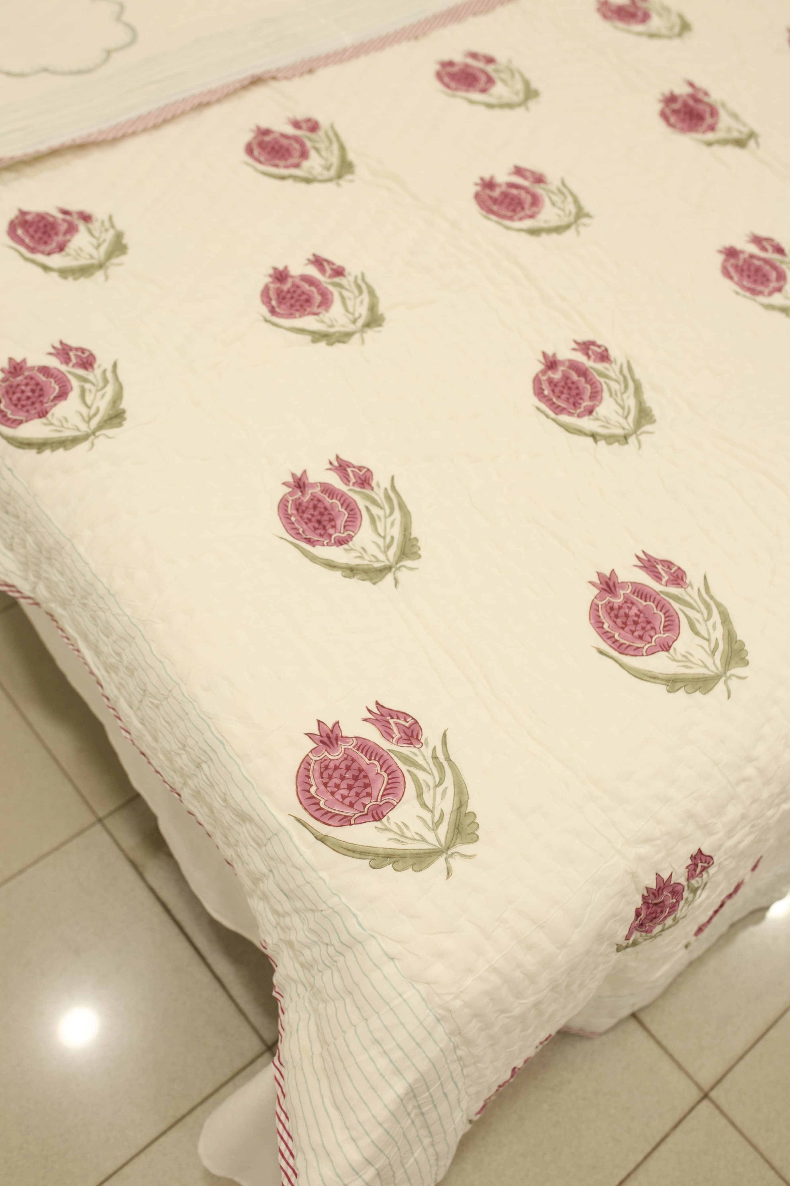 Premium Cotton handblock Print Double Quilt