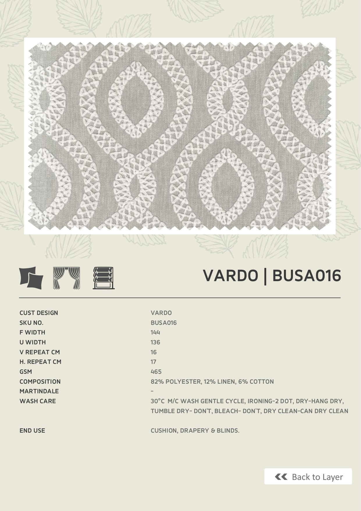 Fabric only-Premium embroidered curtains fabric only(Blinds, Curtains, Cushion covers)
