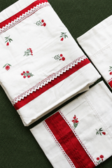 Bedsheets - King premium Machine Embroidery Bedsheet multi