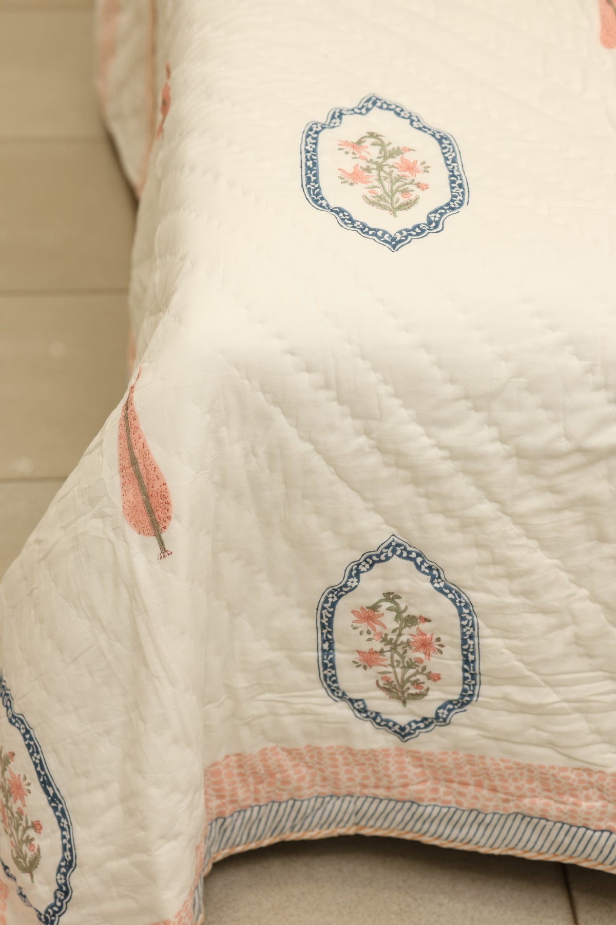 Premium Cotton handblock Print Double Quilt