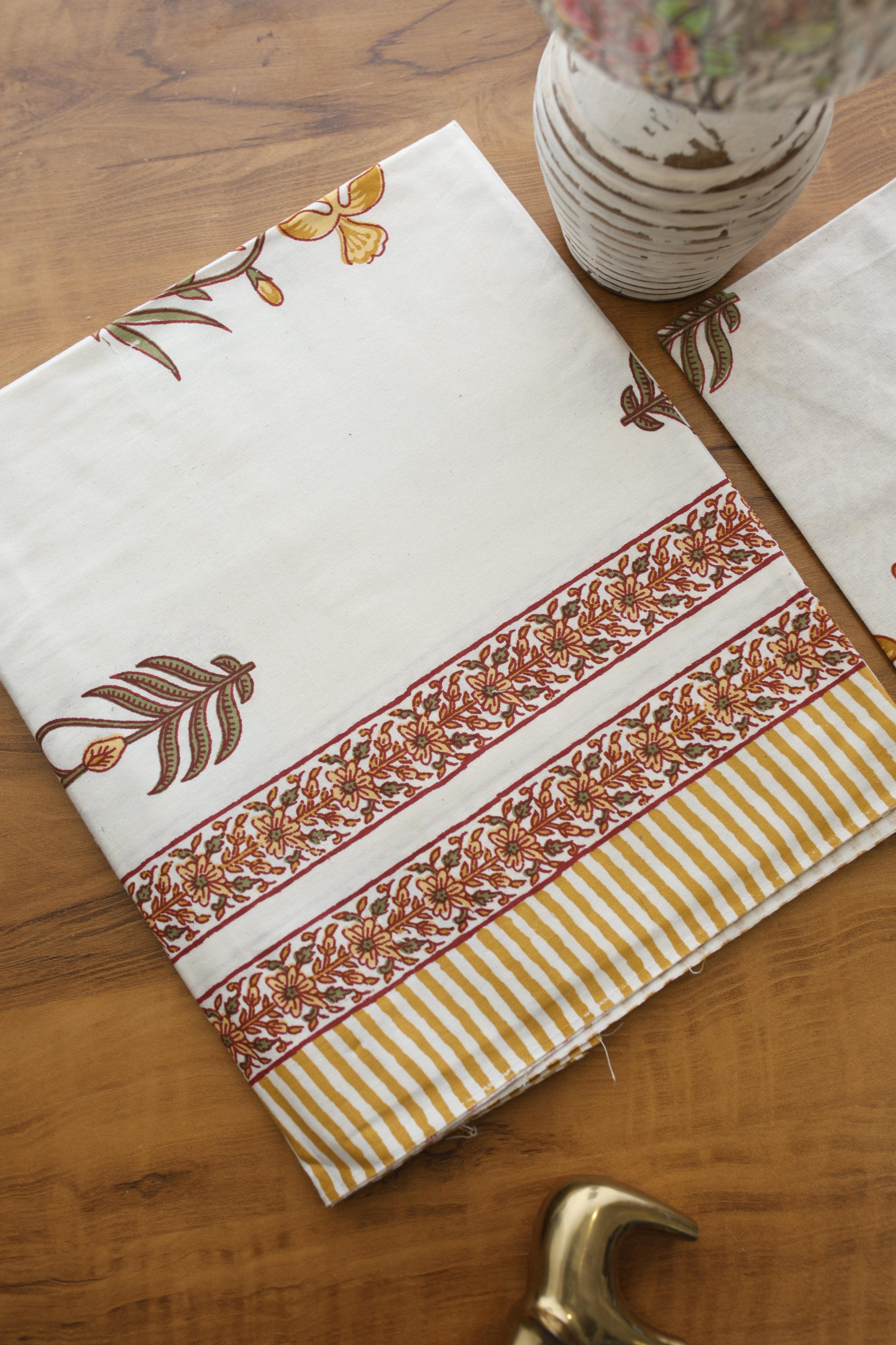 Bedsheets - Single handblock bedsheets