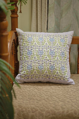 Cushion covers - quilted Handblock print