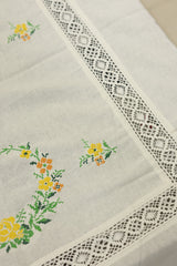 Table cloths - 8 seater cross stitch embroidery