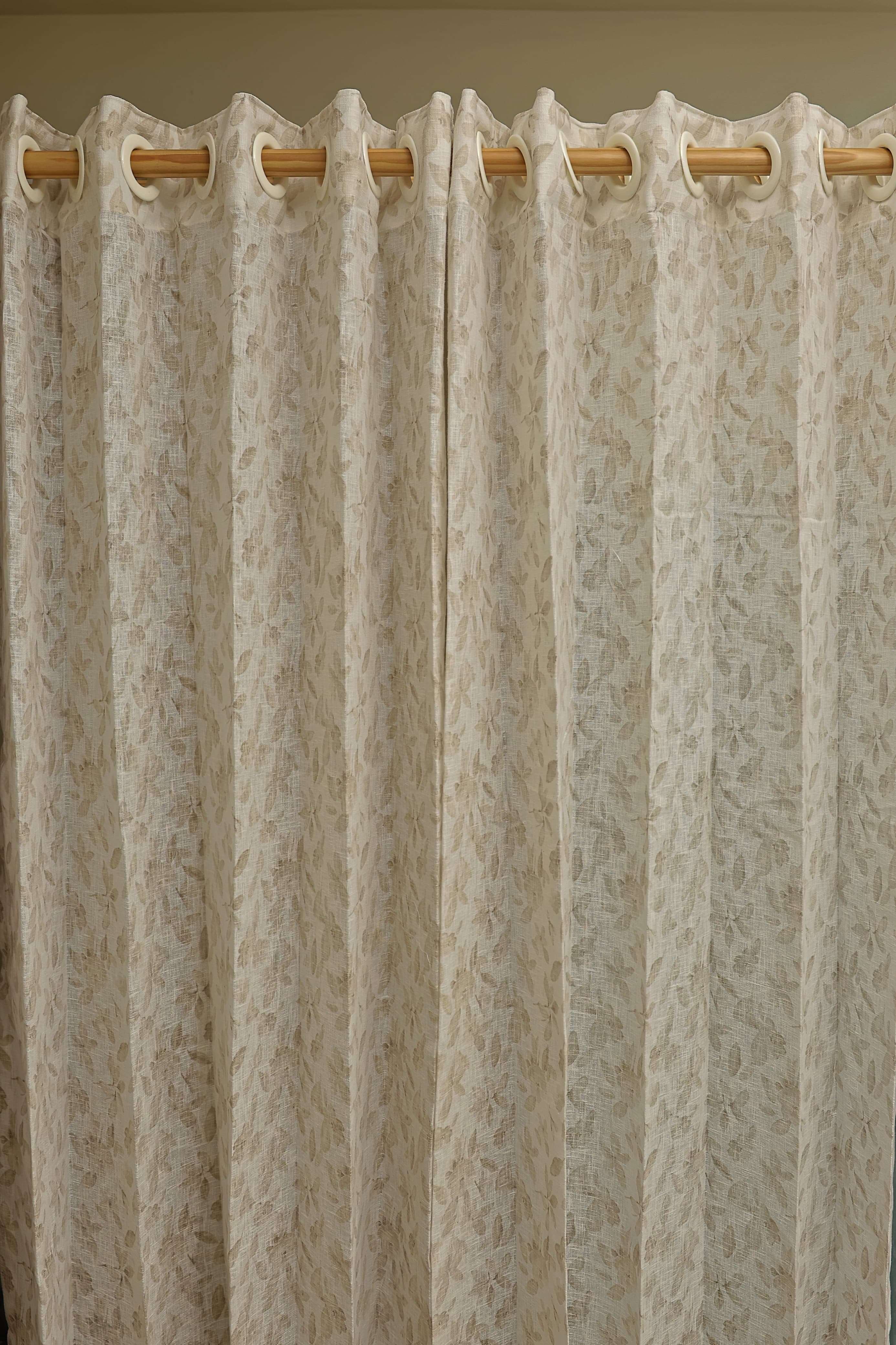 Curtain-Self printed semi transparent