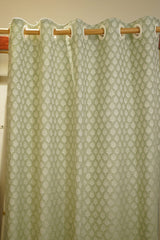 Curtains-Opaque self designer curtains