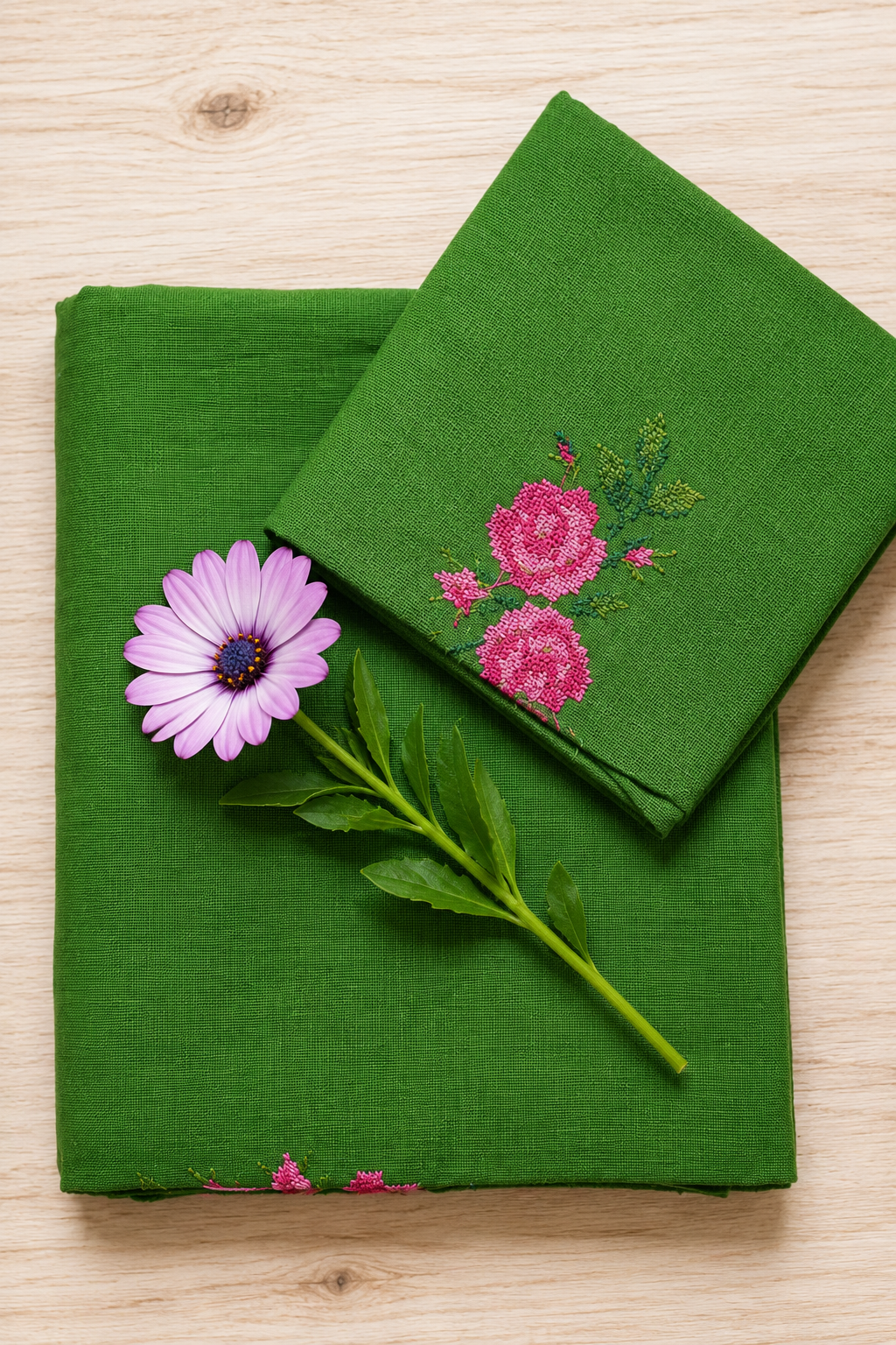 Bedsheets - Single Cross stitch embroidery bedsheets