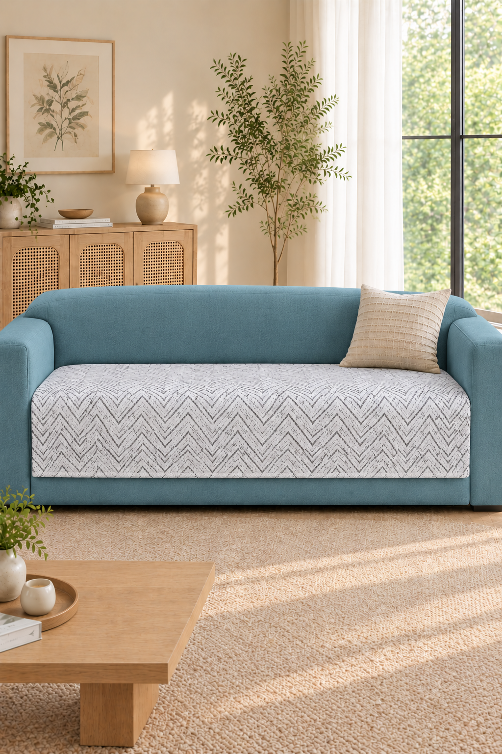 Sofa protector -  description (Colour : Offwhite )