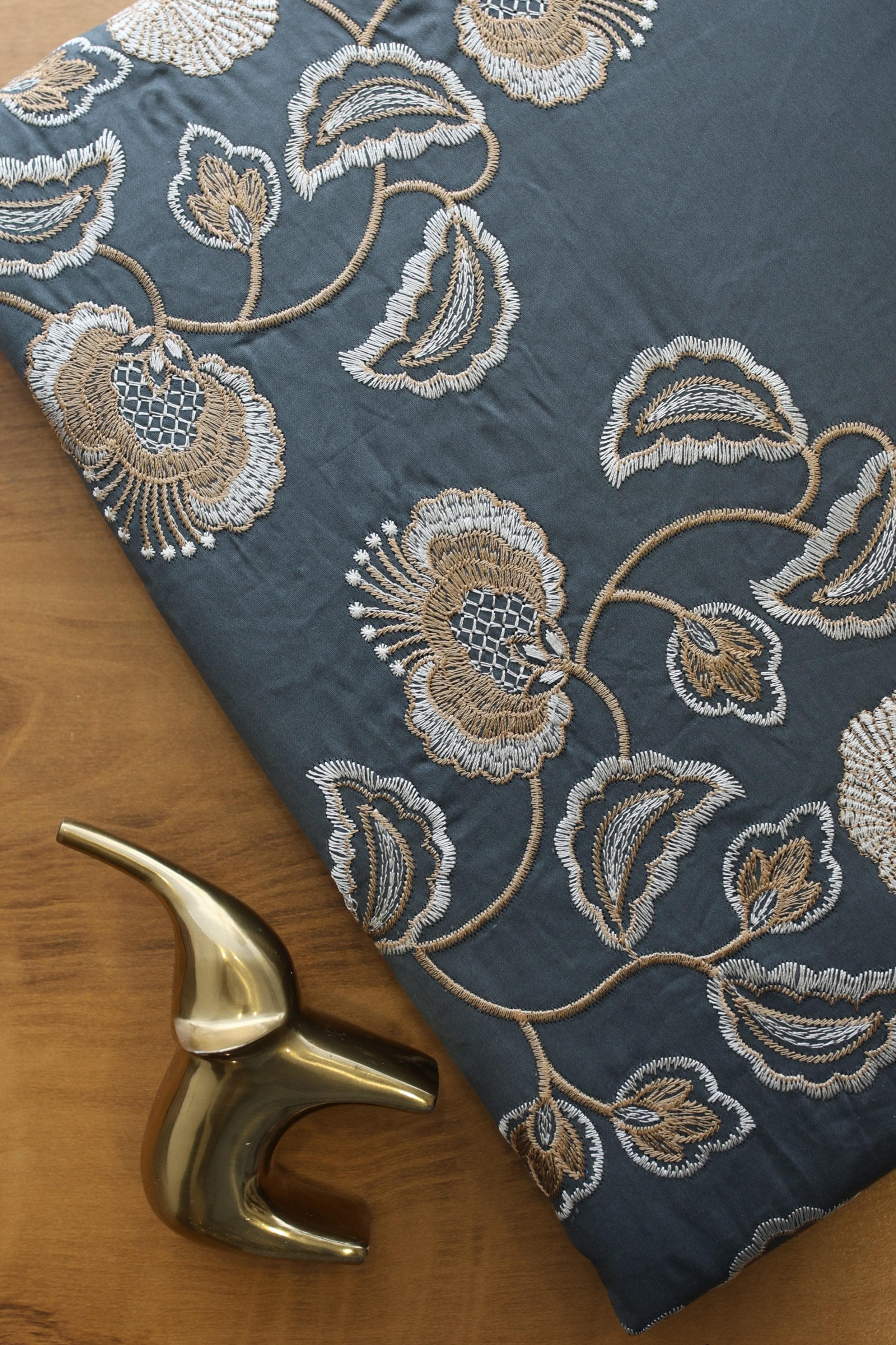 Bedsheets - Premium King Machine embroidery Soft cotton bedsheets