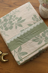 Bedsheets - Premium King cotton lace bedsheets majestic