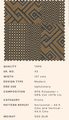 Upholstery fabrics -Tapa