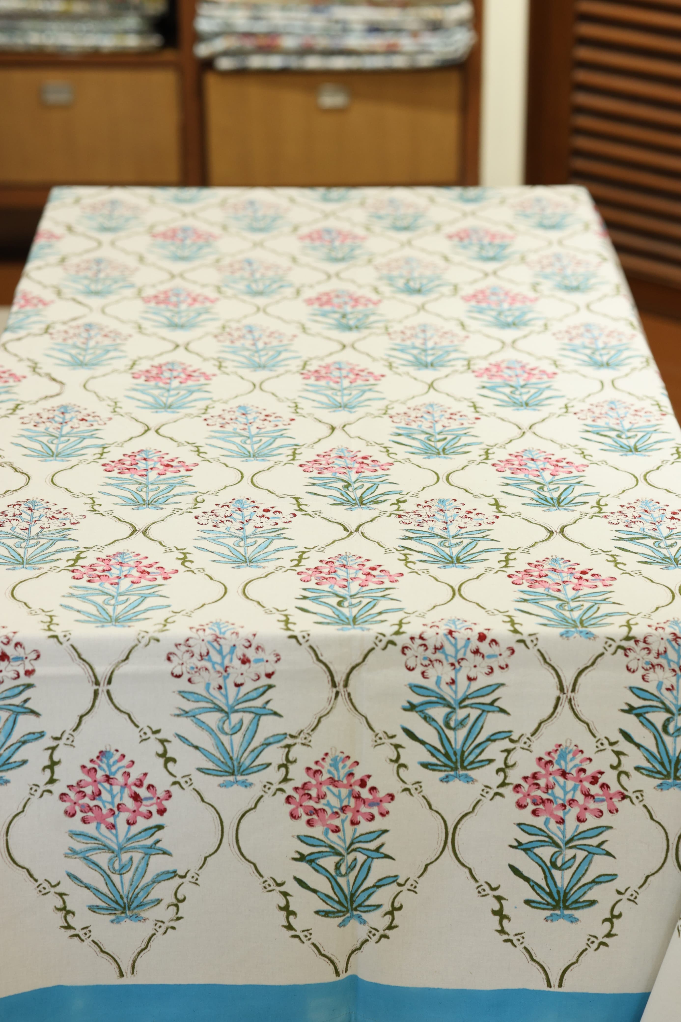 Table cloths - 8 seater Handblock printed canvas