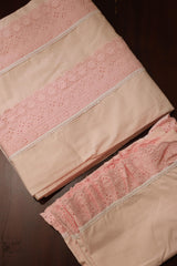 Bedsheets - Premium designer king Ruffle Bedsheets dd lace