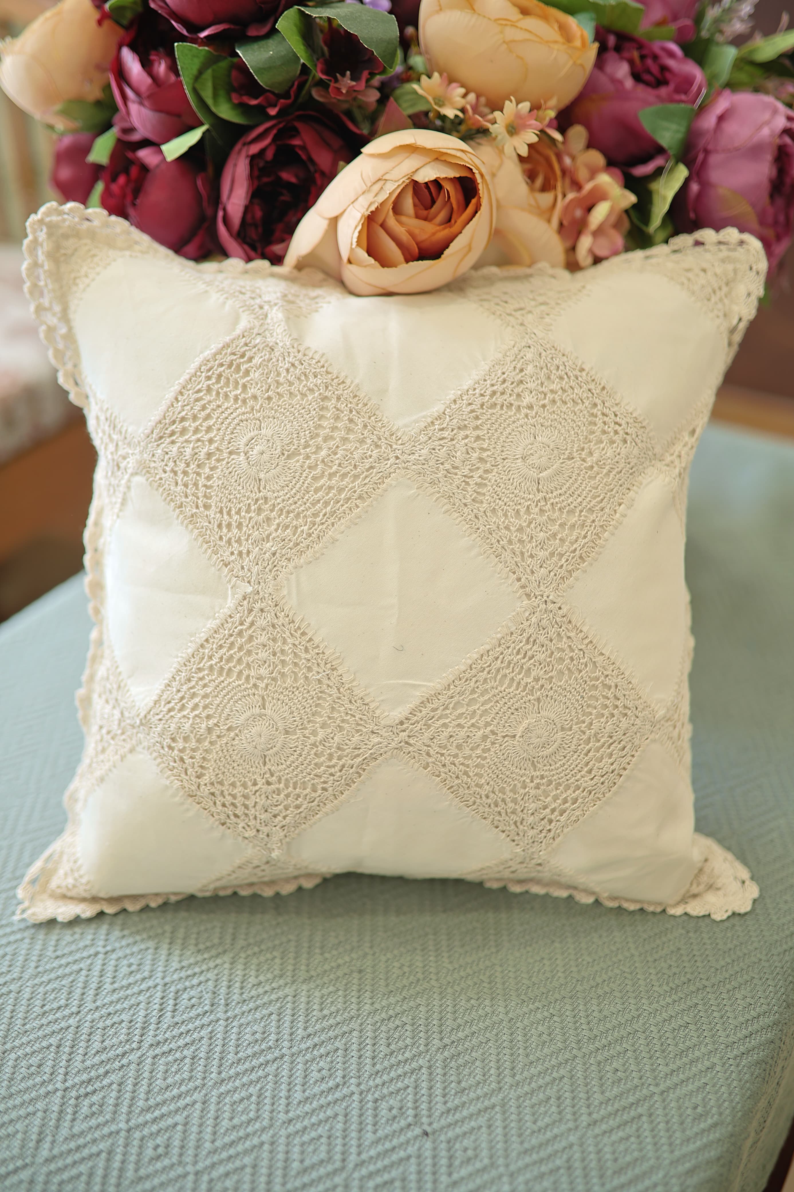 Cushion covers - crochet cushion covers
