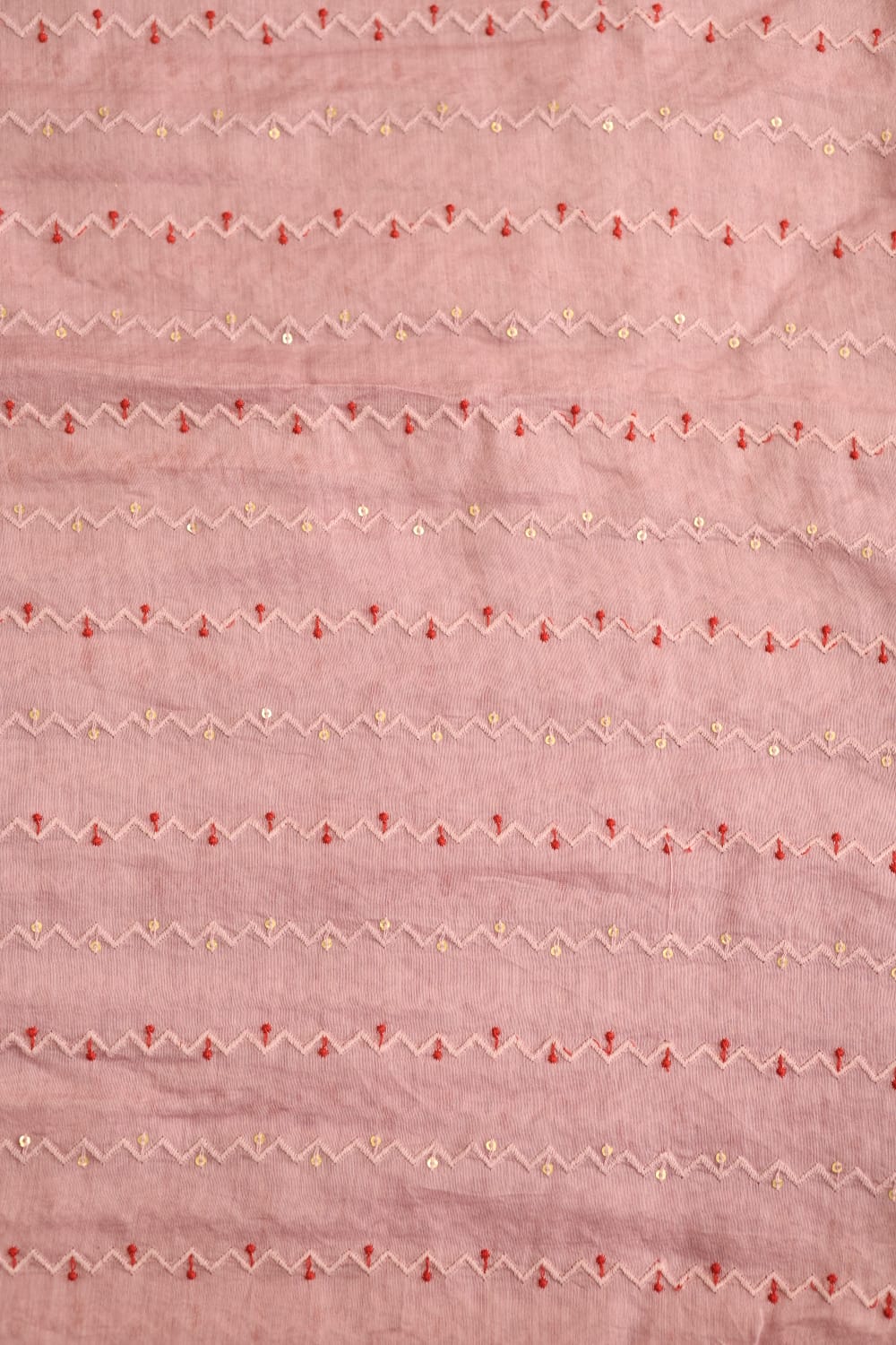 Fabrics - Chanderi embroidery kurti fabric