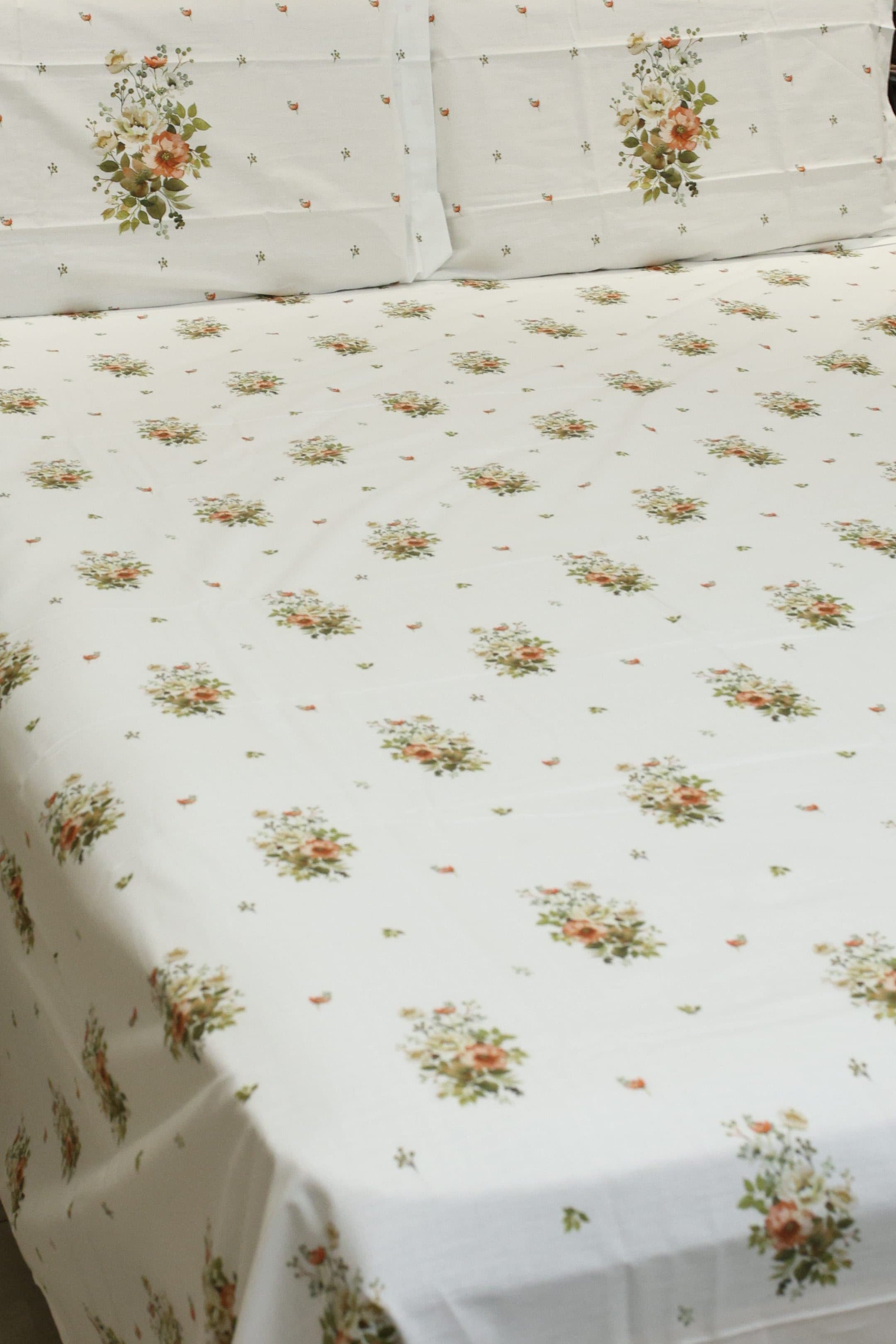 Bedsheets - King premium soft cotton bedsheet Digital Print DD   VATIKA