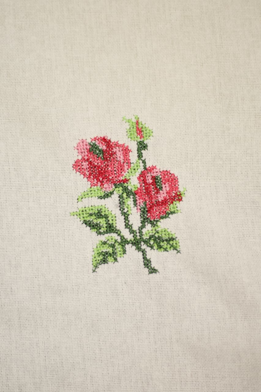 Table cloths-6 Seater cross stitch embroidered