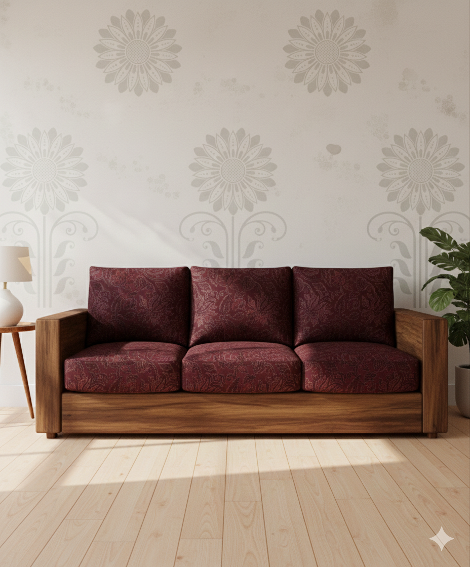 Upholstery fabrics -Ajrakh(Bagru)