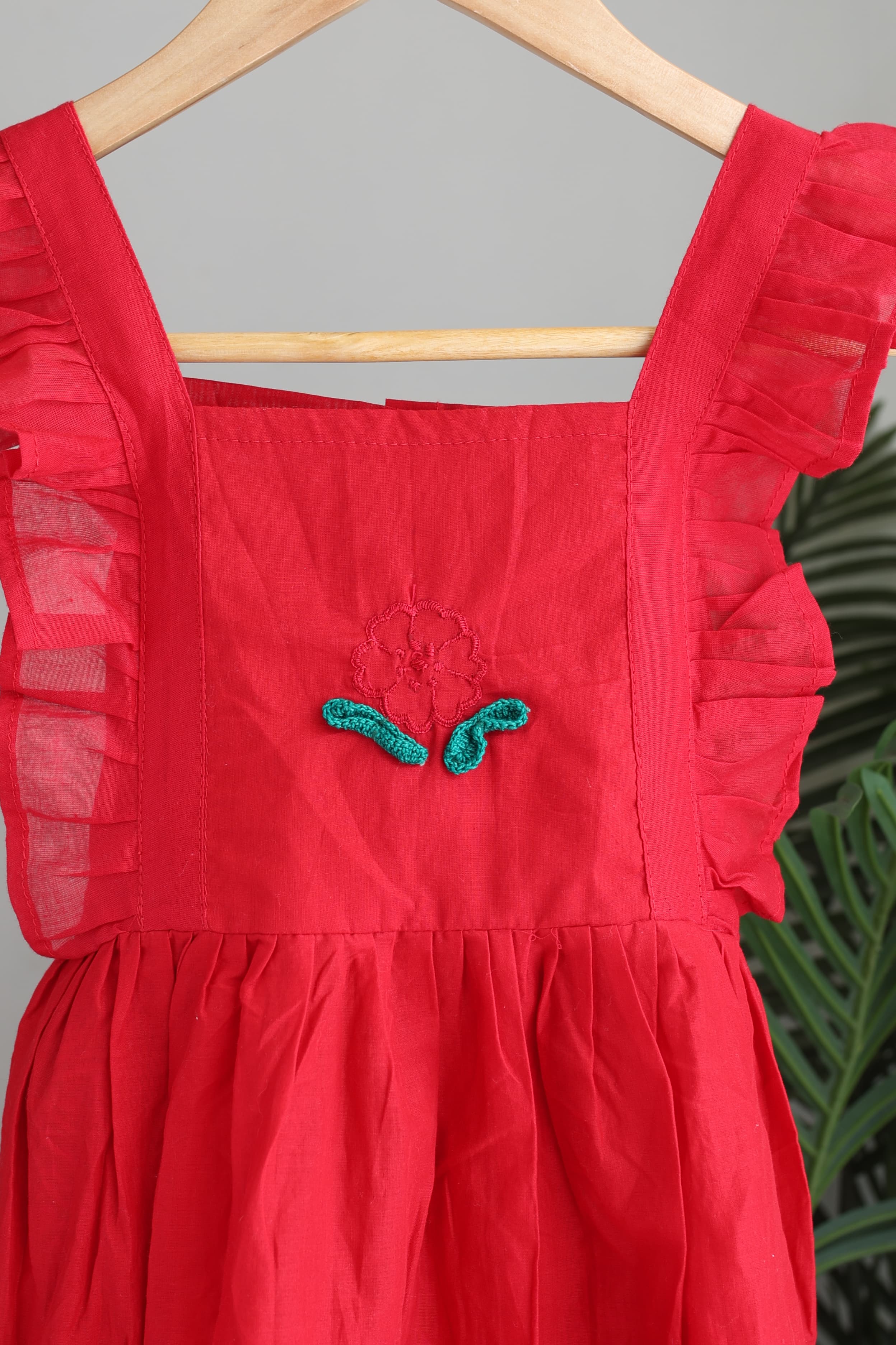 Kids smocked dress 4-5 years - Xmas edition