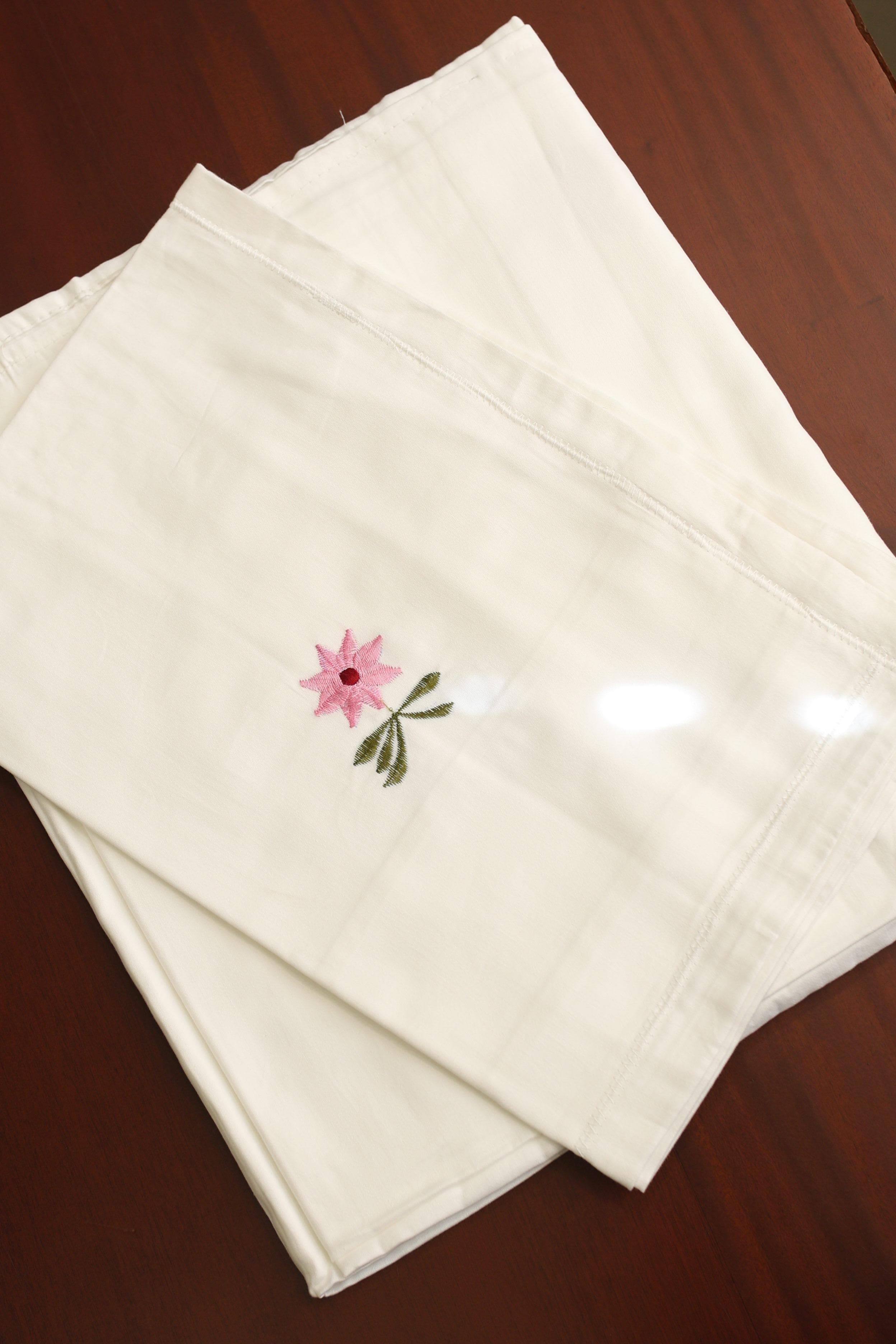 Bedsheets - single size premium machine embroidery bedsheets MES