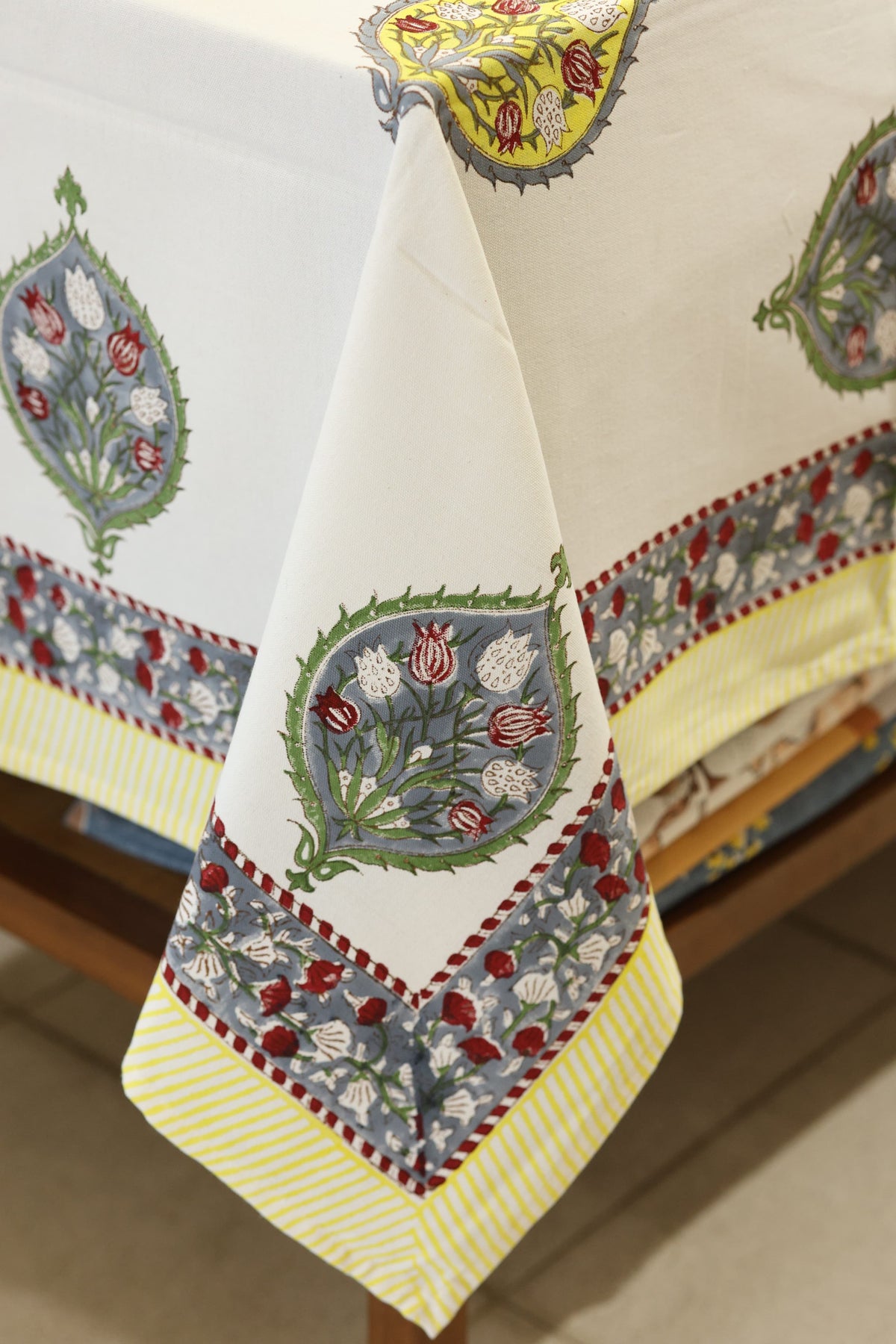 Table cloths - 8 seater Handblock printed canvas