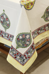 Table cloths - 8 seater Handblock printed canvas
