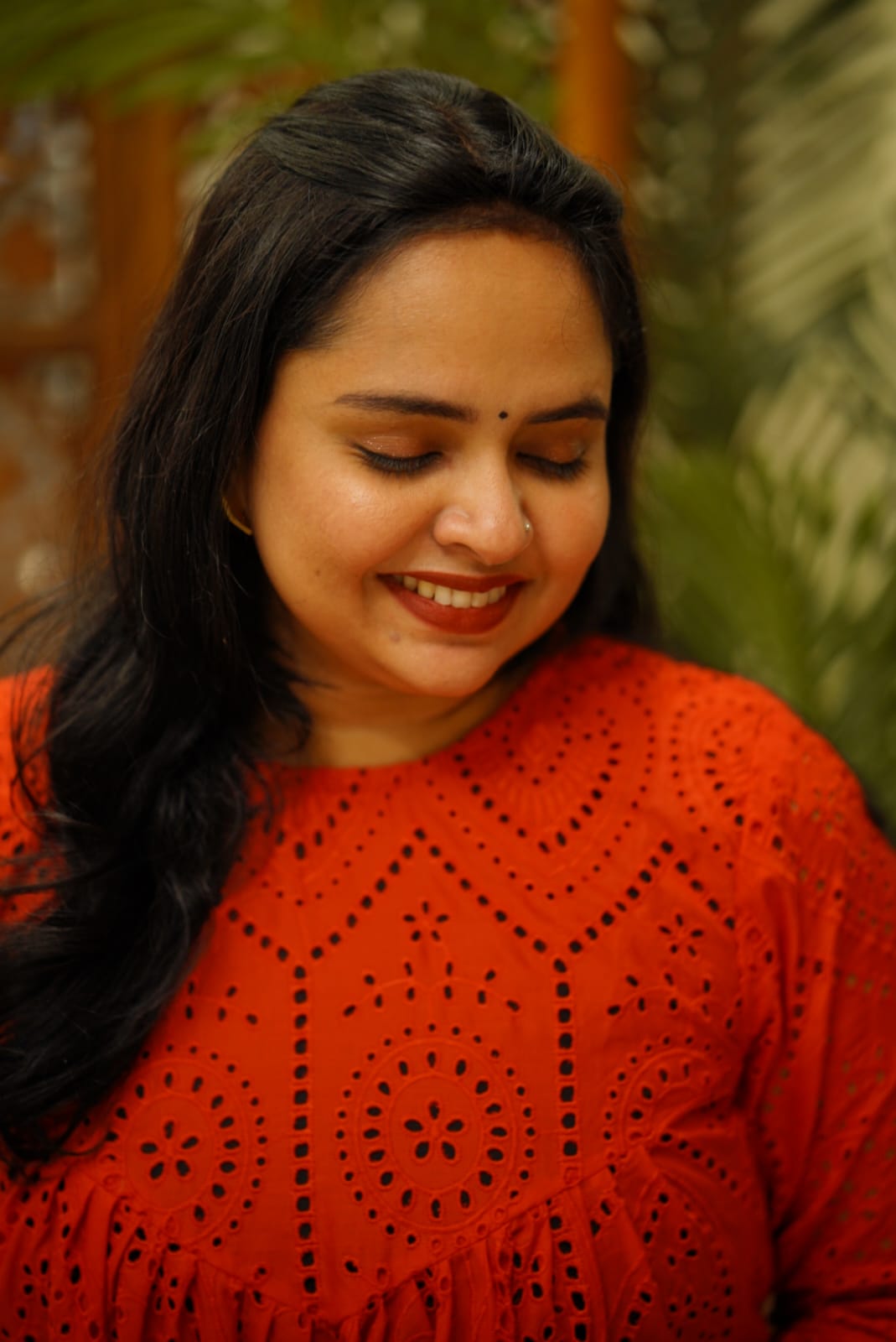 Red Hackoba Kurti Dress - Ready