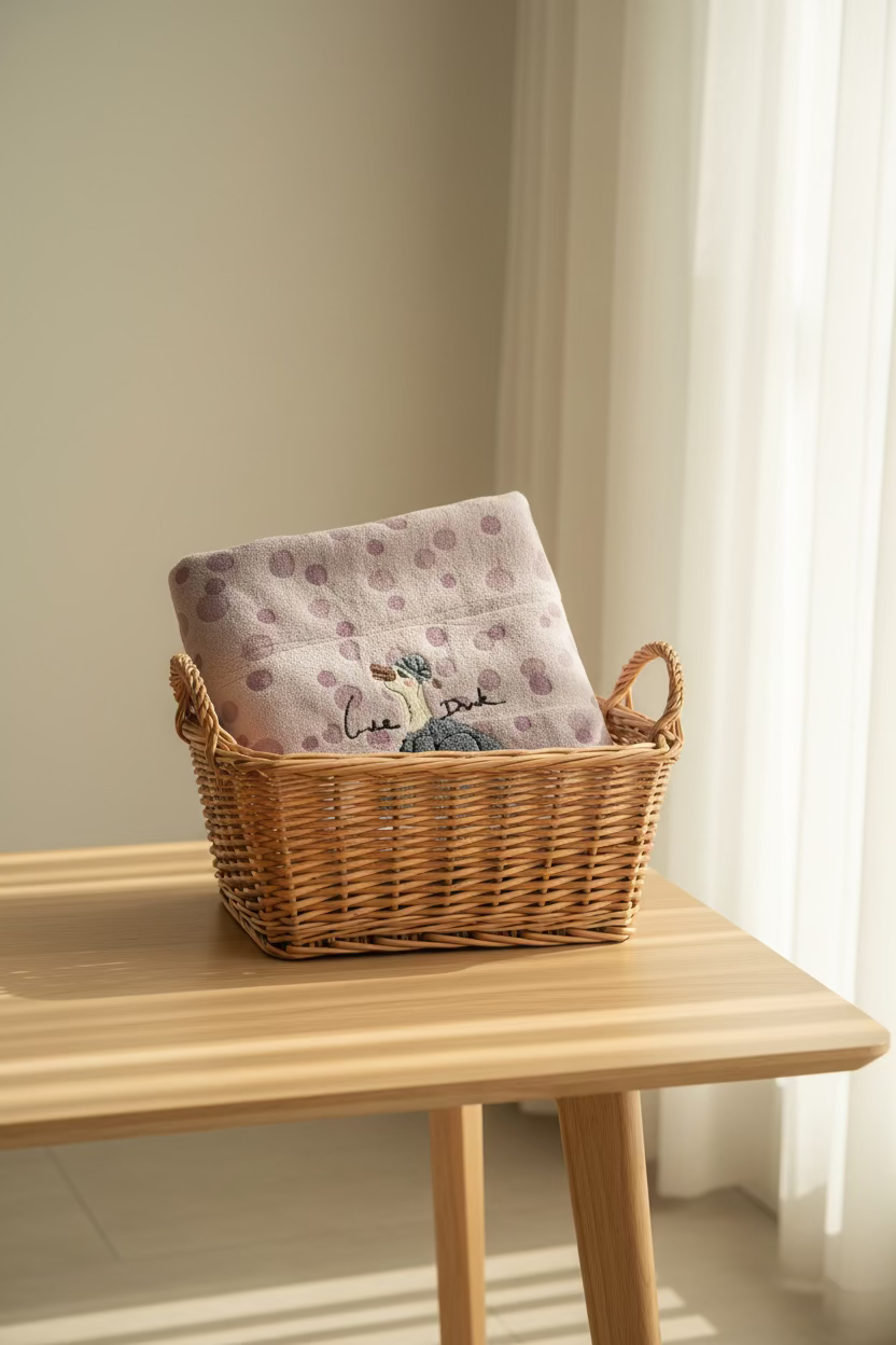 Towels - Cute Embroidery Kids bath towel