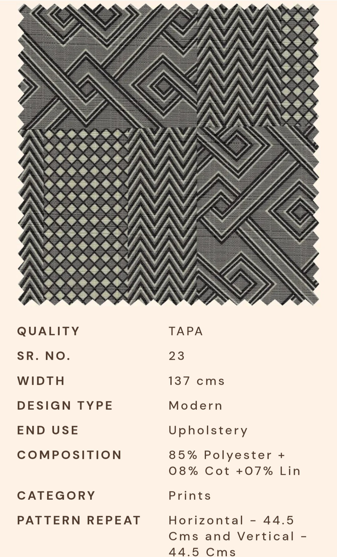 Upholstery fabrics -Tapa