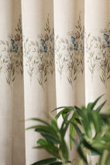 Curtains English floral printed curtains (sheer and opaque) prebooking