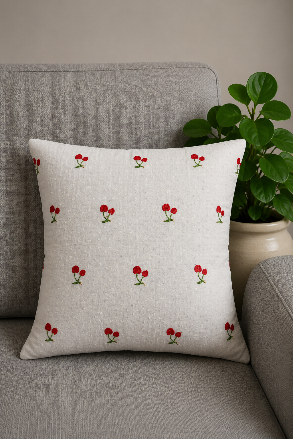 Cushion cover : (Embroidery)16×16