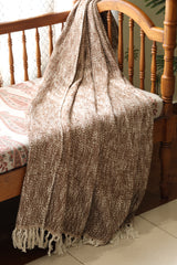 Textured Woven Cotton Sofa Throw