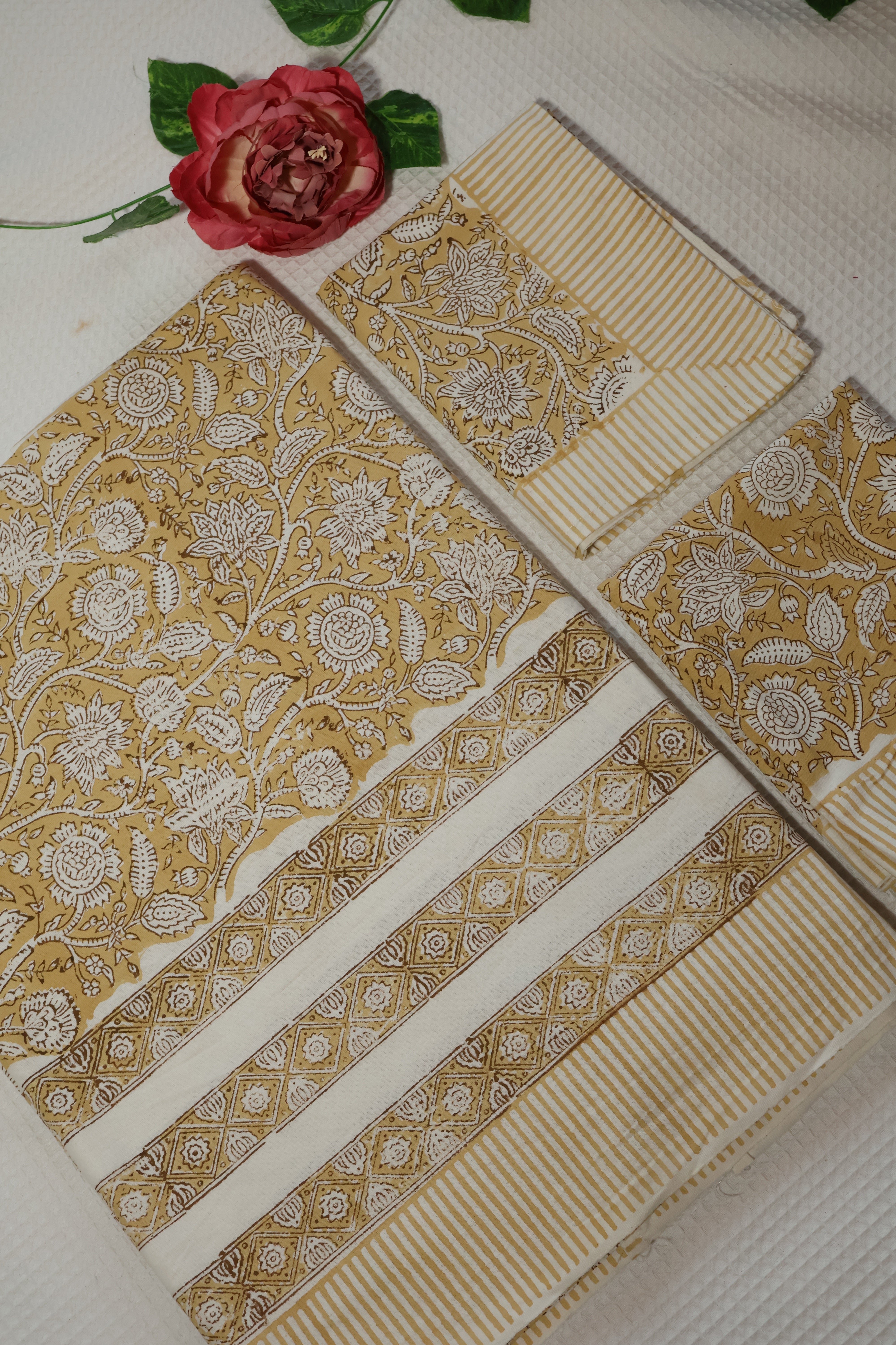 Queen : Handblock Cotton Bedsheet