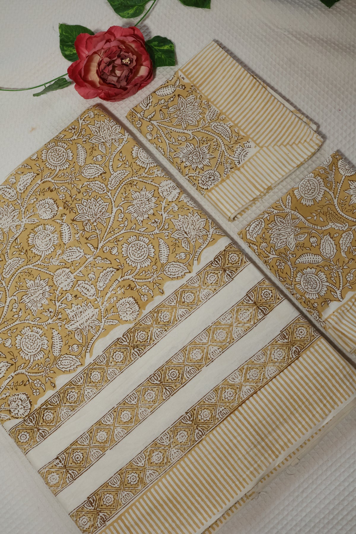 Queen : Handblock Cotton Bedsheet