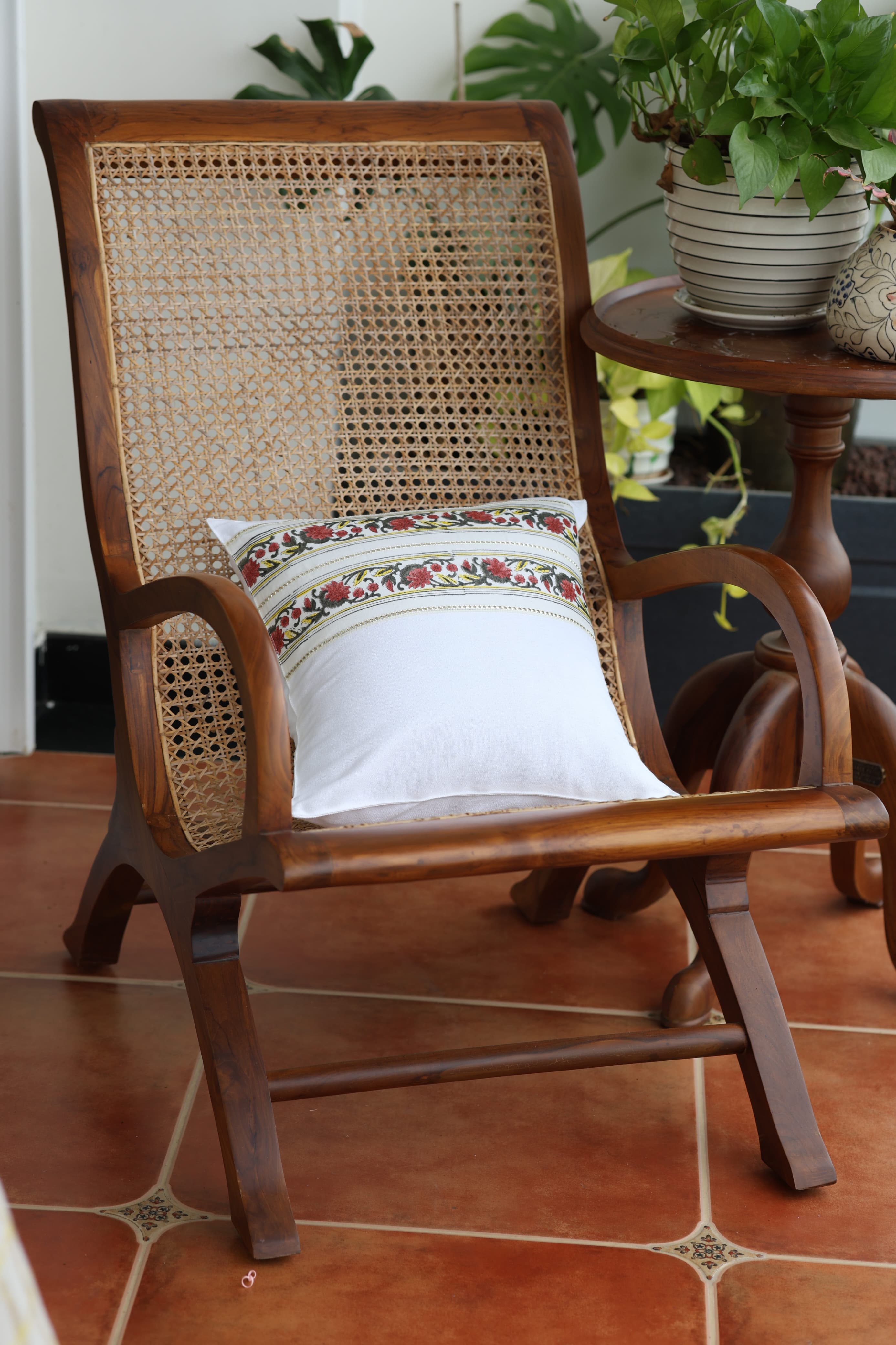 Onam Handblock Cushion Covers - 16*16 inches